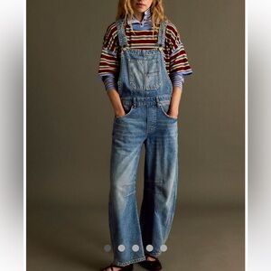 Free People barrel overalls